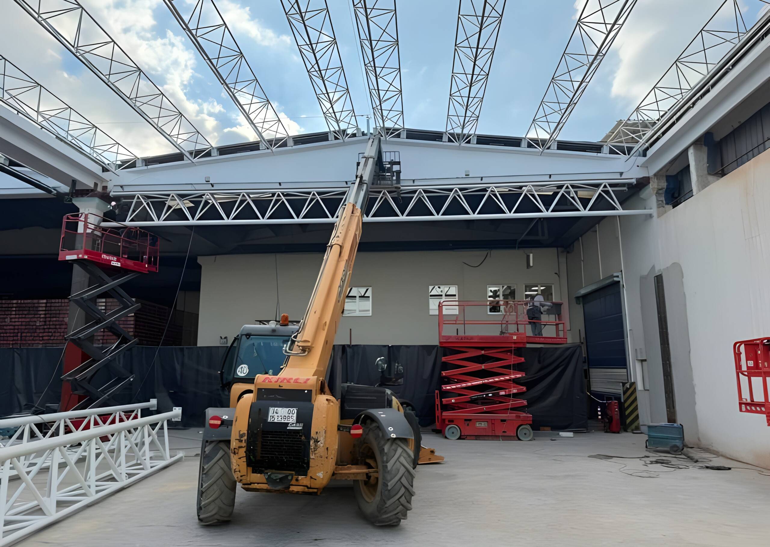 Anadolu Efes kutulama binası çelik güçlendirme projesi