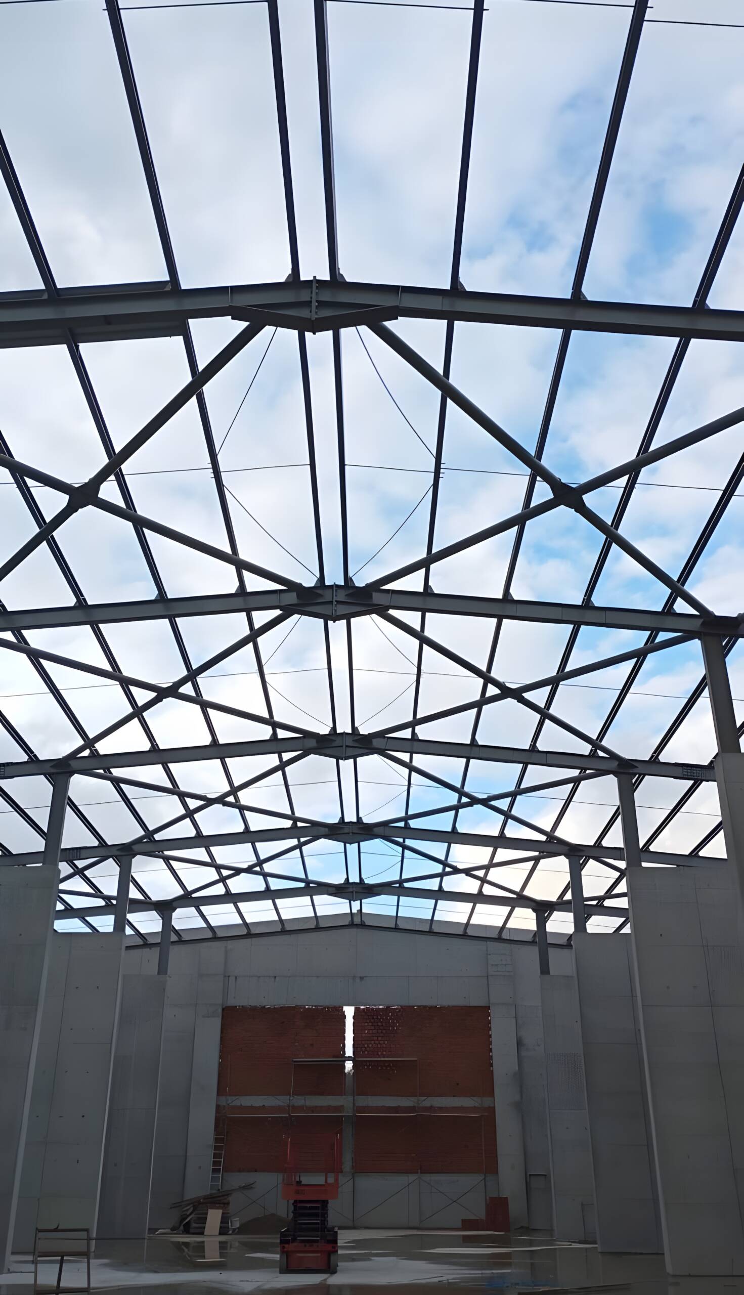 Abalıoğlu Yem fabrikası çelik çatı imalatı