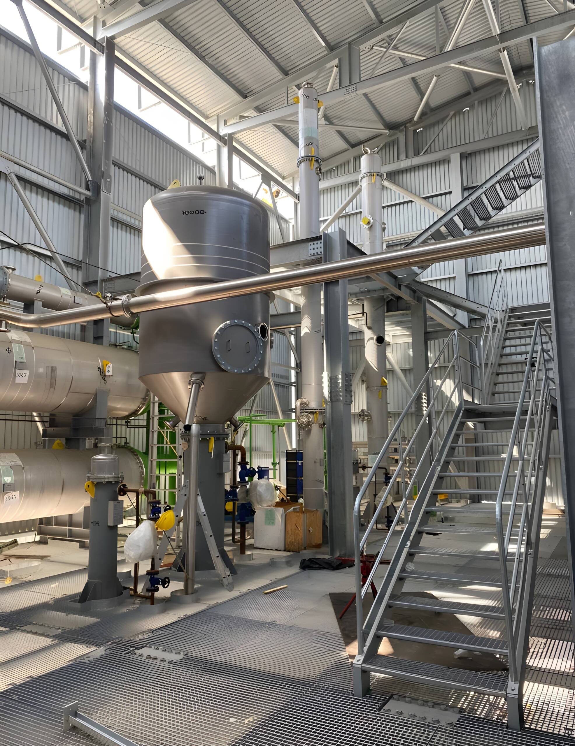 Abalıoğlu Yağ fabrikası çelik bina ve çelik platform imalatları